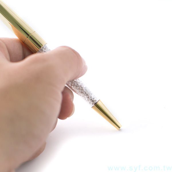 水晶禮品筆-金屬廣告筆-旋轉式原子筆-兩種款式可選-採購批發贈品筆